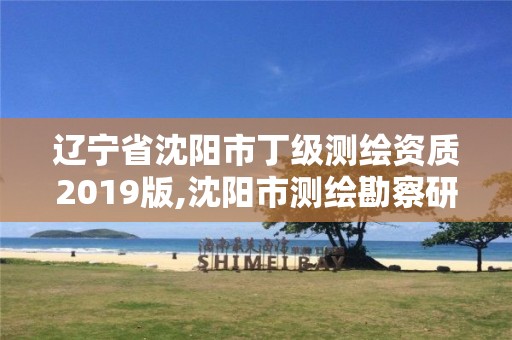 辽宁省沈阳市丁级测绘资质2019版,沈阳市测绘勘察研究院