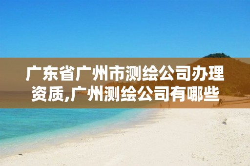 广东省广州市测绘公司办理资质,广州测绘公司有哪些