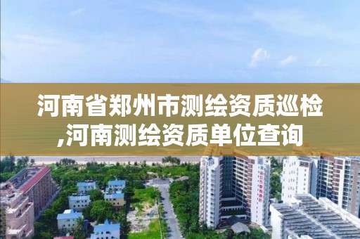 河南省郑州市测绘资质巡检,河南测绘资质单位查询