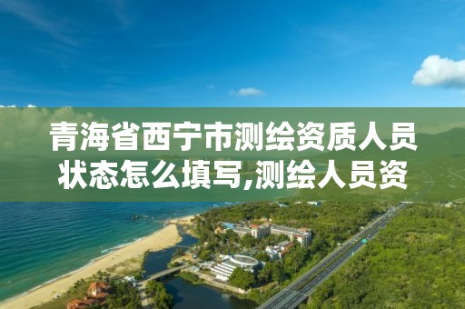 青海省西宁市测绘资质人员状态怎么填写,测绘人员资质证书