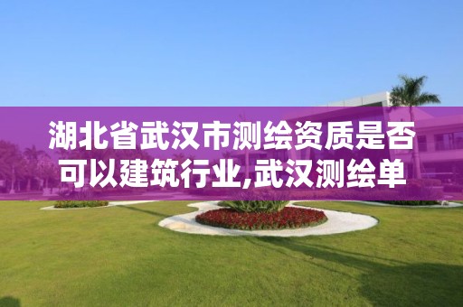 湖北省武汉市测绘资质是否可以建筑行业,武汉测绘单位。