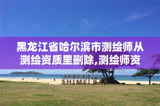 黑龙江省哈尔滨市测绘师从测绘资质里删除,测绘师资格证书