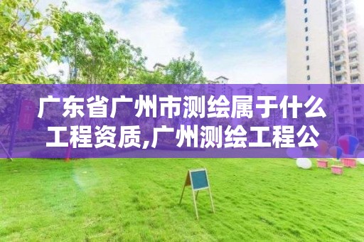 广东省广州市测绘属于什么工程资质,广州测绘工程公司