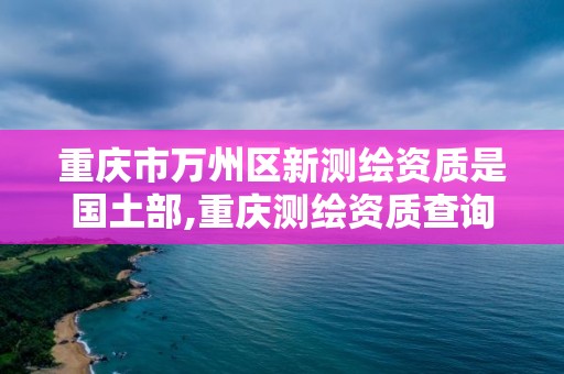 重庆市万州区新测绘资质是国土部,重庆测绘资质查询