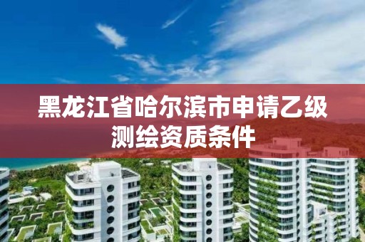 黑龙江省哈尔滨市申请乙级测绘资质条件