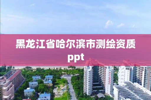 黑龙江省哈尔滨市测绘资质ppt