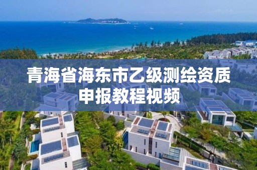 青海省海东市乙级测绘资质申报教程视频