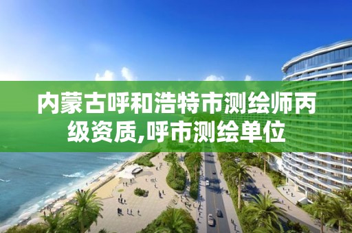 内蒙古呼和浩特市测绘师丙级资质,呼市测绘单位