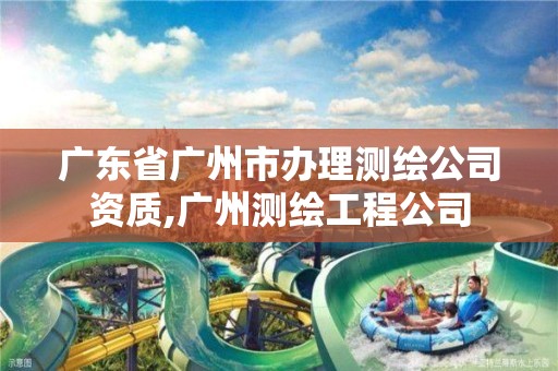 广东省广州市办理测绘公司资质,广州测绘工程公司