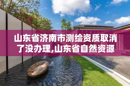 山东省济南市测绘资质取消了没办理,山东省自然资源厅关于延长测绘资质证书有效期的公告