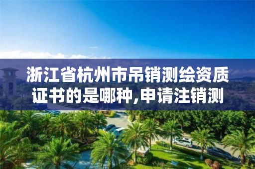 浙江省杭州市吊销测绘资质证书的是哪种,申请注销测绘资质的流程