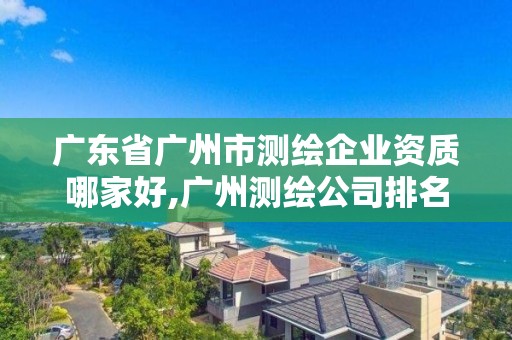 广东省广州市测绘企业资质哪家好,广州测绘公司排名。