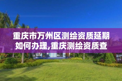 重庆市万州区测绘资质延期如何办理,重庆测绘资质查询