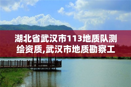 湖北省武汉市113地质队测绘资质,武汉市地质勘察工程有限公司。