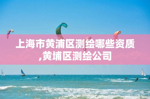 上海市黄浦区测绘哪些资质,黄埔区测绘公司