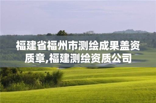 福建省福州市测绘成果盖资质章,福建测绘资质公司