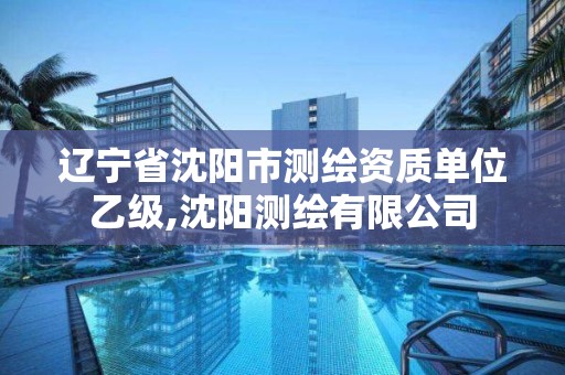 辽宁省沈阳市测绘资质单位乙级,沈阳测绘有限公司