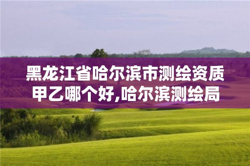 黑龙江省哈尔滨市测绘资质甲乙哪个好,哈尔滨测绘局幼儿园是民办还是公办