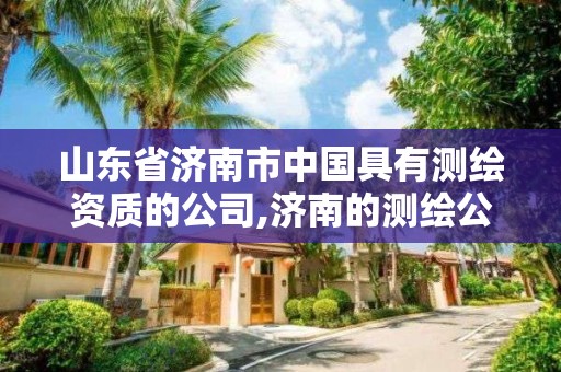 山东省济南市中国具有测绘资质的公司,济南的测绘公司有哪些