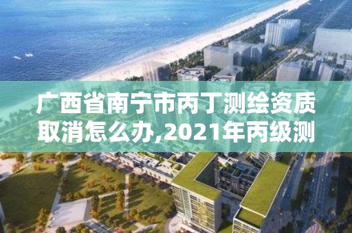 广西省南宁市丙丁测绘资质取消怎么办,2021年丙级测绘资质申请需要什么条件。