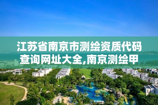 江苏省南京市测绘资质代码查询网址大全,南京测绘甲级多少家。