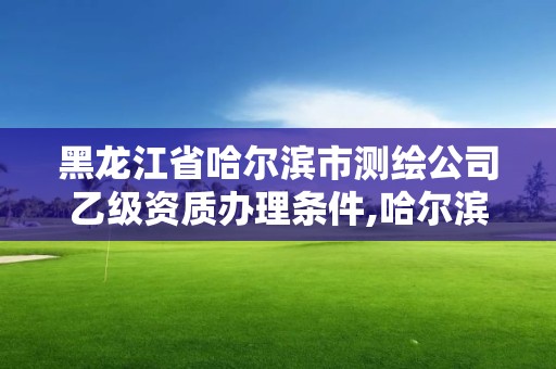 黑龙江省哈尔滨市测绘公司乙级资质办理条件,哈尔滨测绘局属于什么单位