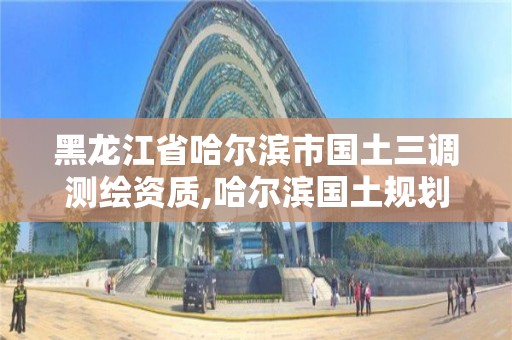 黑龙江省哈尔滨市国土三调测绘资质,哈尔滨国土规划勘测院