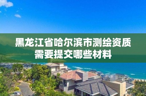 黑龙江省哈尔滨市测绘资质需要提交哪些材料