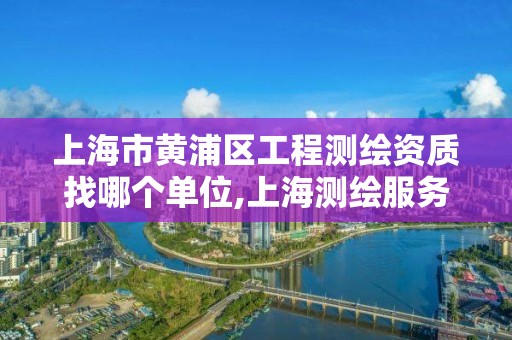 上海市黄浦区工程测绘资质找哪个单位,上海测绘服务中心