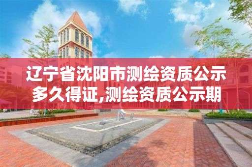 辽宁省沈阳市测绘资质公示多久得证,测绘资质公示期多久