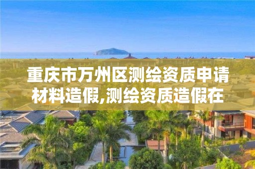 重庆市万州区测绘资质申请材料造假,测绘资质造假在哪里举报