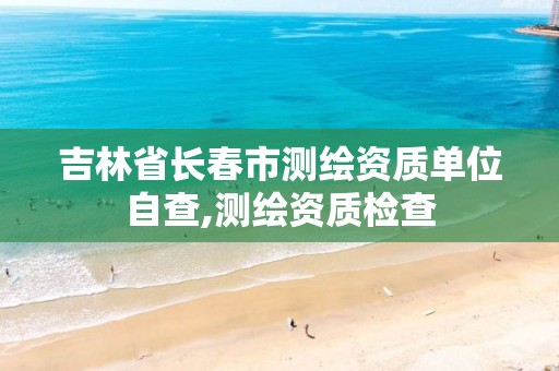 吉林省长春市测绘资质单位自查,测绘资质检查