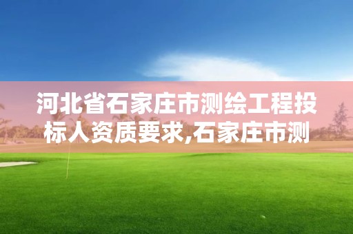 河北省石家庄市测绘工程投标人资质要求,石家庄市测绘院。