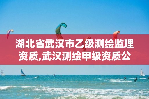 湖北省武汉市乙级测绘监理资质,武汉测绘甲级资质公司