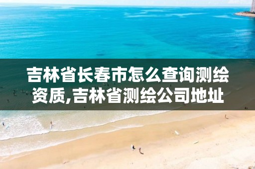 吉林省长春市怎么查询测绘资质,吉林省测绘公司地址