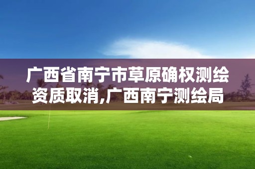 广西省南宁市草原确权测绘资质取消,广西南宁测绘局网址