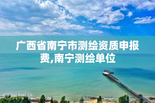 广西省南宁市测绘资质申报费,南宁测绘单位