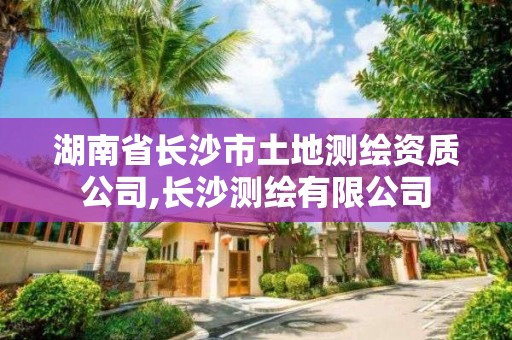 湖南省长沙市土地测绘资质公司,长沙测绘有限公司