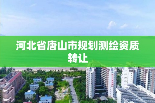 河北省唐山市规划测绘资质转让