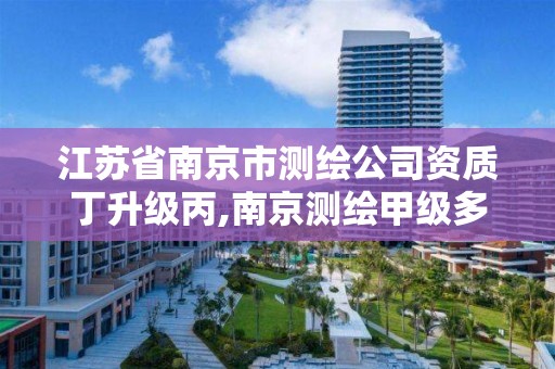 江苏省南京市测绘公司资质丁升级丙,南京测绘甲级多少家