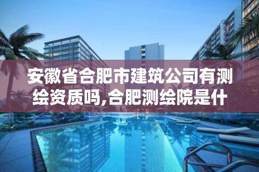 安徽省合肥市建筑公司有测绘资质吗,合肥测绘院是什么单位。