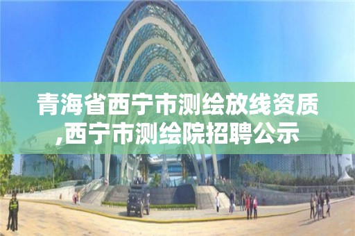 青海省西宁市测绘放线资质,西宁市测绘院招聘公示