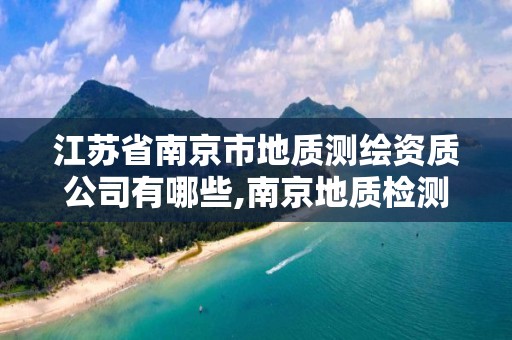 江苏省南京市地质测绘资质公司有哪些,南京地质检测中心