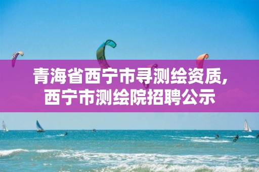 青海省西宁市寻测绘资质,西宁市测绘院招聘公示