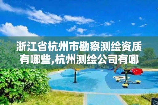 浙江省杭州市勘察测绘资质有哪些,杭州测绘公司有哪几家