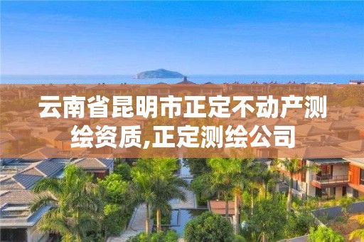 云南省昆明市正定不动产测绘资质,正定测绘公司