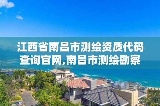 江西省南昌市测绘资质代码查询官网,南昌市测绘勘察研究院有限公司