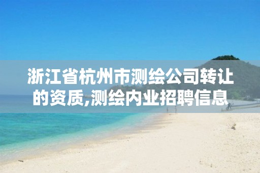 浙江省杭州市测绘公司转让的资质,测绘内业招聘信息2021杭州