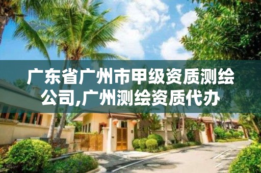 广东省广州市甲级资质测绘公司,广州测绘资质代办