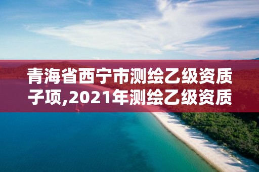 青海省西宁市测绘乙级资质子项,2021年测绘乙级资质申报制度